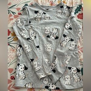 H&M Gray Dalmatian Print Shirt
